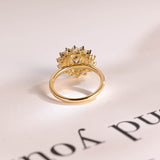 Stunning 0.5 - 1.5 CT Round Moissanite Engagement Ring with Double Halo Design 3