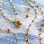 0.90 CT Round Citrine Lab Made Diamond-November Birthstone Earrings 8