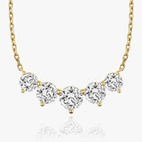 3.50 TCW Round CVD F/VS Diamond Necklace 5