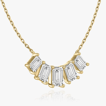 3.50 TCW Emerald CVD F/VS Diamond Necklace 4