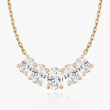 3.50 TCW Oval CVD F/VS Diamond Necklace 9