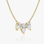 2.0 TC Pear CVD F/VS Diamond Necklace 5