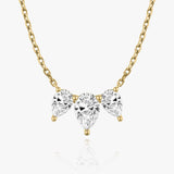 2.0 TC Pear CVD F/VS Diamond Necklace 4