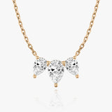 2.0 TC Pear CVD F/VS Diamond Necklace 8