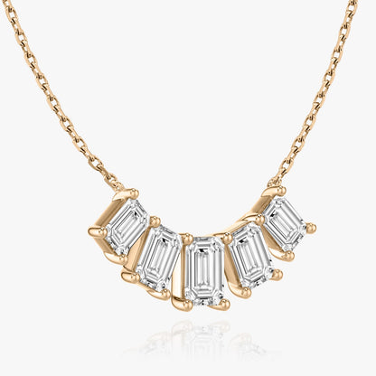 3.50 TCW Emerald CVD F/VS Diamond Necklace 7