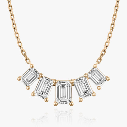 3.50 TCW Emerald CVD F/VS Diamond Necklace 6