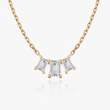 1.0 TCW Emerald CVD F/VS Diamond Necklace 8