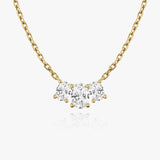 1.0 TCW Oval CVD F/VS Diamond Necklace 4