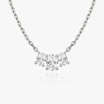 1.0 TCW Oval CVD F/VS Diamond Necklace 1