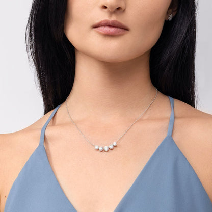 3.50 TCW Round CVD F/VS Diamond Necklace 2