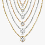 0.10 CT-1.0 CT Round Bezel Solitaire CVD F/VS Diamond Necklace 11