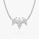 1.0 TCW Marquise CVD F/VS Diamond Necklace 1