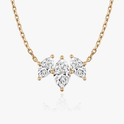 1.0 TCW Marquise CVD F/VS Diamond Necklace 7