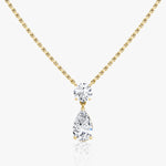 1.50 TCW Pear & Round CVD F/VS Diamond Necklace 5