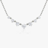 0.25 CT Round CVD F/VS Diamond Necklace 1