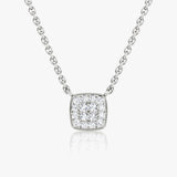 0.10 TCW Round CVD F/VS Diamond Necklace 1