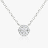 0.12 TCW Round CVD F/VS Diamond Necklace 2