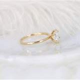 Stunning 2.0 CT Round Moissanite Engagement Ring with Solitaire Design 2
