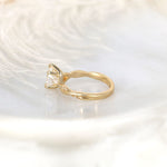 Stunning 1.50 CT Pear Moissanite Engagement Ring with Twisted Pave Design 4