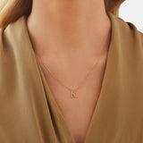 Round Cut Cubic Zirconia in 925 Sterling Silver Necklace 4