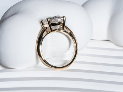 Classic 5.0 CT Oval Moissanite Engagement Ring with Solitaire Design 5