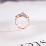 Stunning 1.0 - 2.0 CT Oval Moissanite Engagement Ring with Three Stone & Halo Design 5