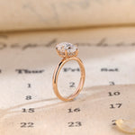 Stunning 3.0 CT Pear Moissanite Engagement Ring with Hidden Halo Design 8