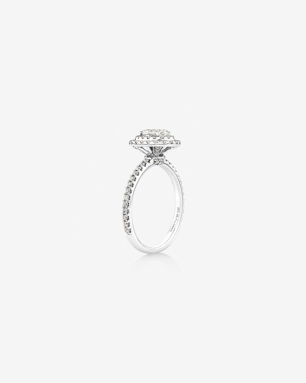 Stunning 1 CT Oval Moissanite Engagement Ring With Double Halo & Pave Design 3
