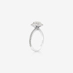 Stunning 1 CT Oval Moissanite Engagement Ring With Double Halo & Pave Design 3