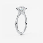 Round Cathedral Lab Grown Diamond Engagement Ring