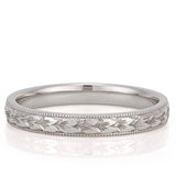 Stunning Milgrain Metal Wedding Bands 3