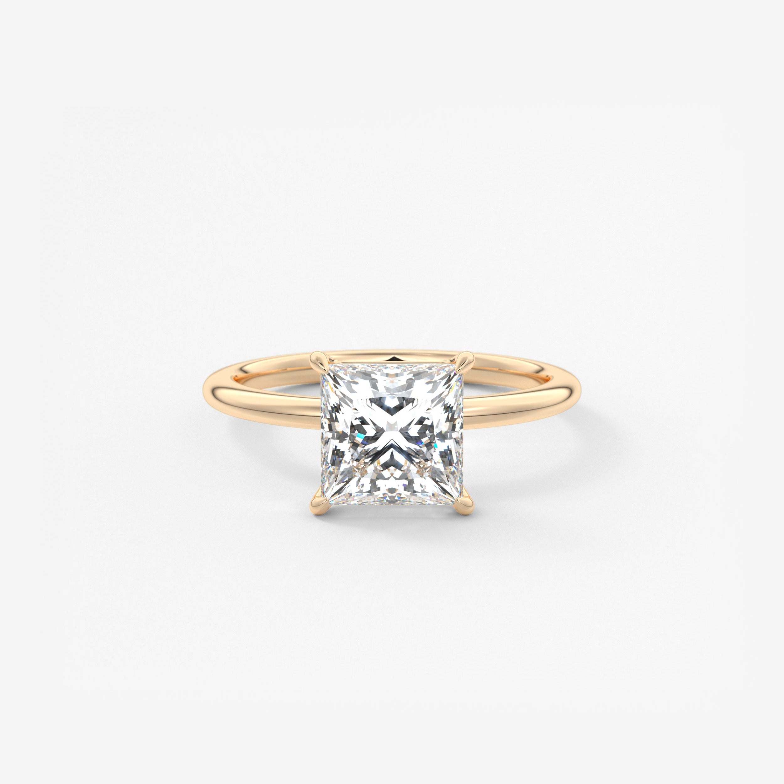Princess Solitaire Lab Grown Diamond Engagement Ring