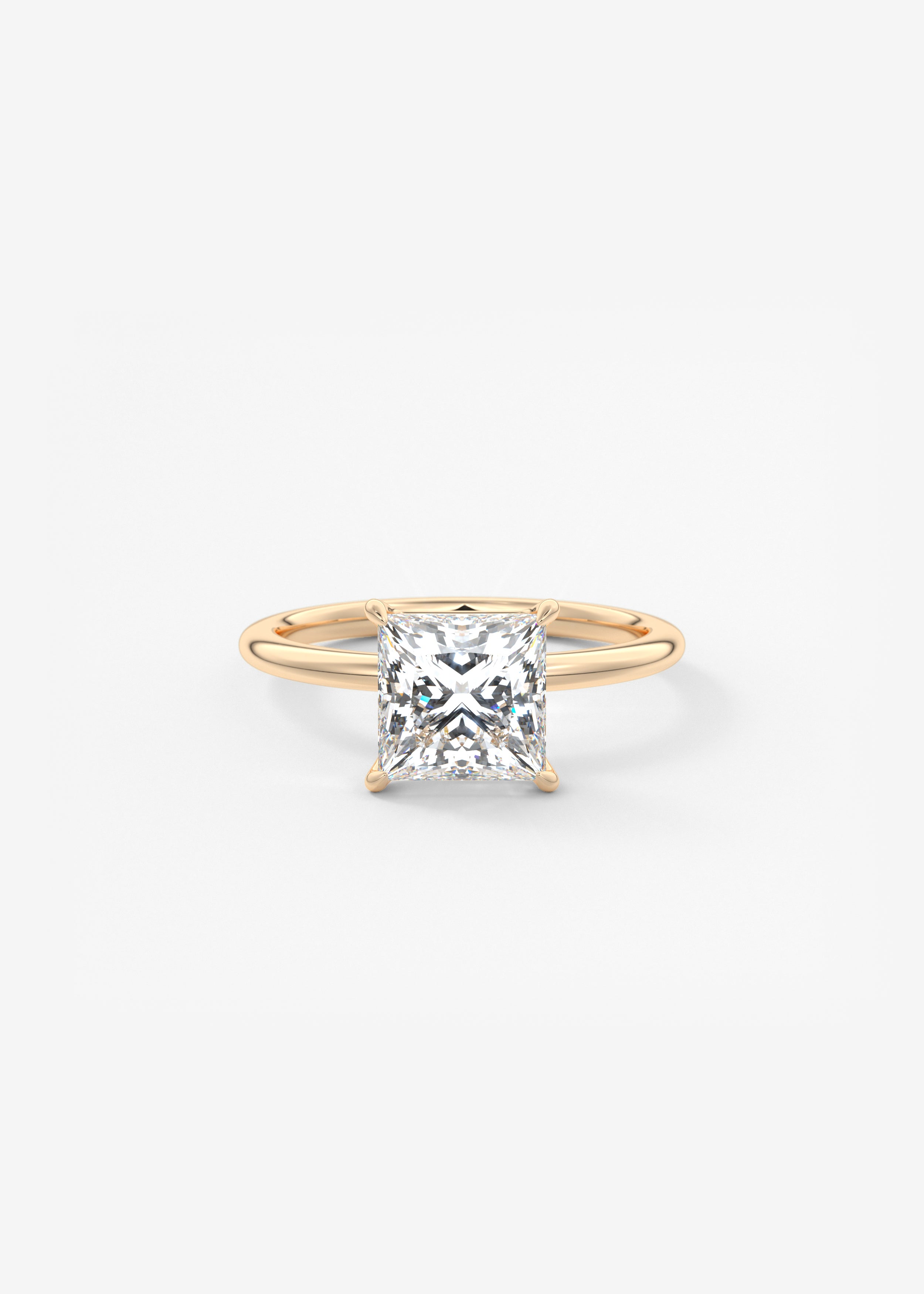 Princess Solitaire Lab Grown Diamond Engagement Ring