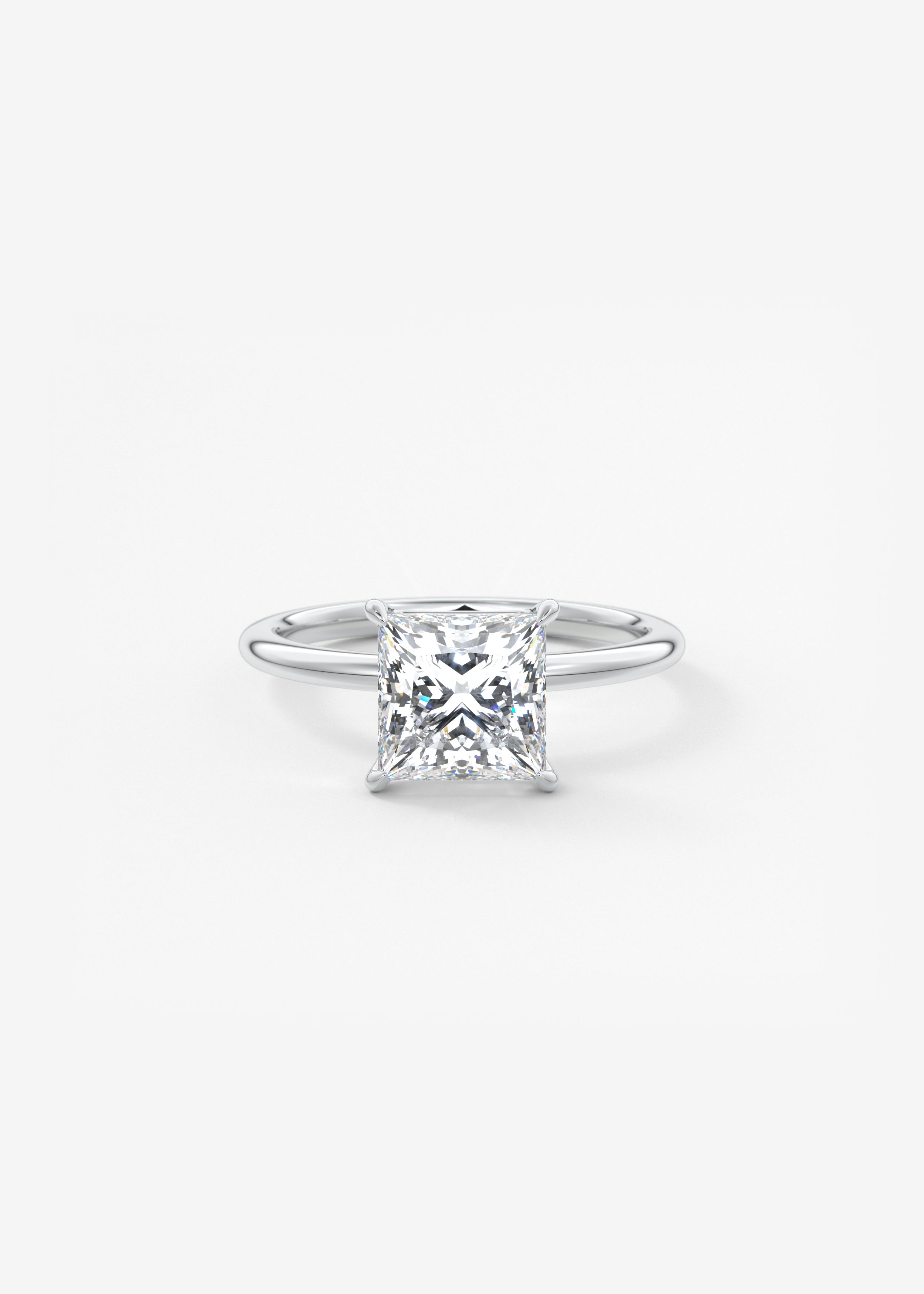 Princess Solitaire Lab Grown Diamond Engagement Ring