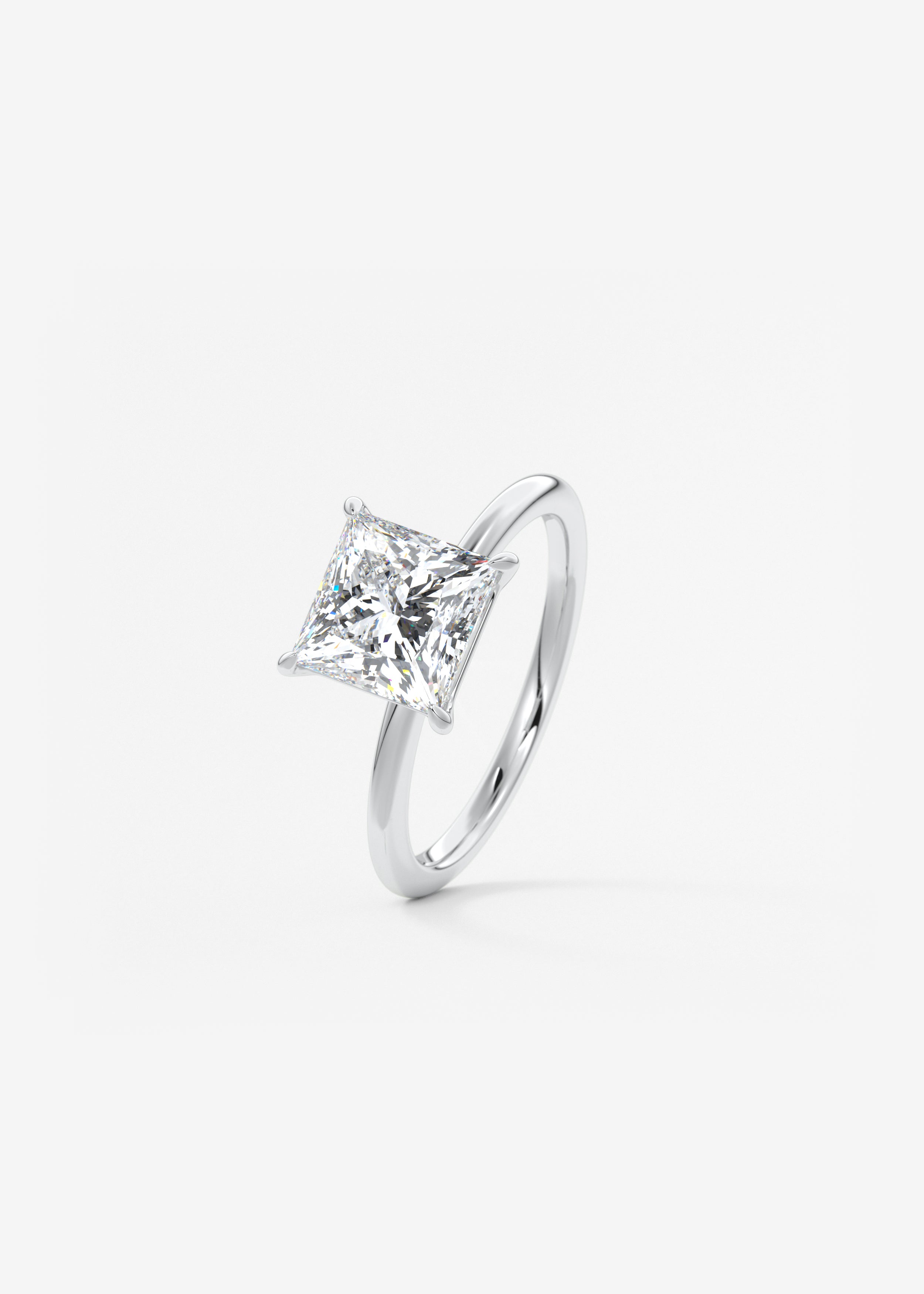 Princess Solitaire Lab Grown Diamond Engagement Ring