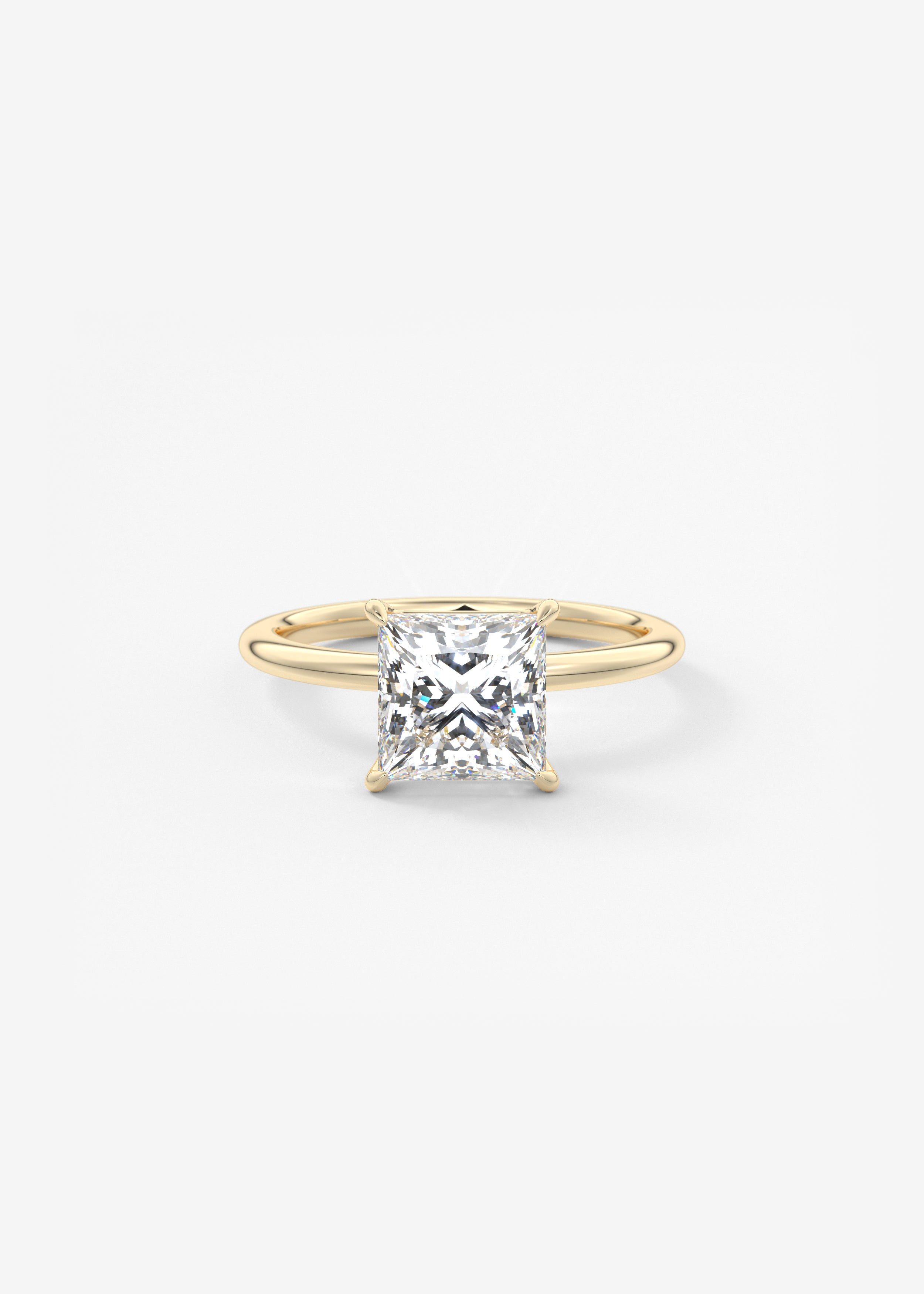 Princess Solitaire Lab Grown Diamond Engagement Ring