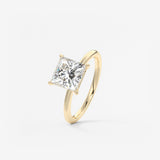 Princess Solitaire Lab Grown Diamond Engagement Ring