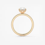 Radiant Pave Lab Grown Diamond Engagement Ring