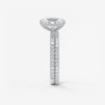 Radiant Pave Lab Grown Diamond Engagement Ring