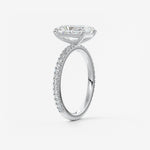 Radiant Pave Lab Grown Diamond Engagement Ring