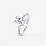 Radiant Pave Lab Grown Diamond Engagement Ring