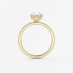 Radiant Pave Lab Grown Diamond Engagement Ring