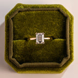 Stunning 1.0 - 2.0 CT Emerald Moissanite Engagement Ring with Solitaire Design 8