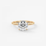 Round Solitaire Lab Grown Diamond Engagement Ring