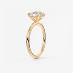 Round Solitaire Lab Grown Diamond Engagement Ring