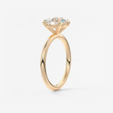Round Solitaire Lab Grown Diamond Engagement Ring