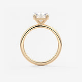 Round Solitaire Lab Grown Diamond Engagement Ring