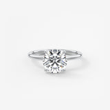 Round Solitaire Lab Grown Diamond Engagement Ring
