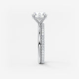 Round Solitaire Lab Grown Diamond Engagement Ring