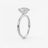 Round Solitaire Lab Grown Diamond Engagement Ring